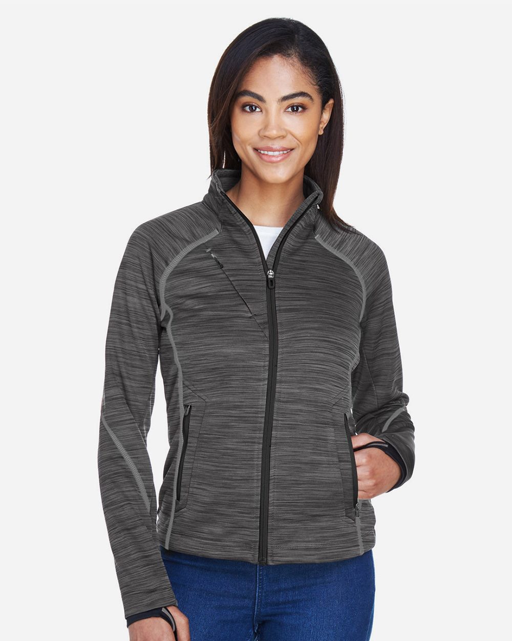 North End Women's Flux Mélange Bonded Fleece Jacket 78697