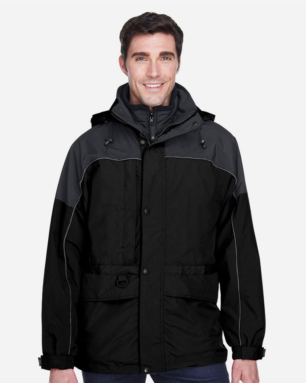 North End Men's 3-in-1 Two-Tone Parka 88006