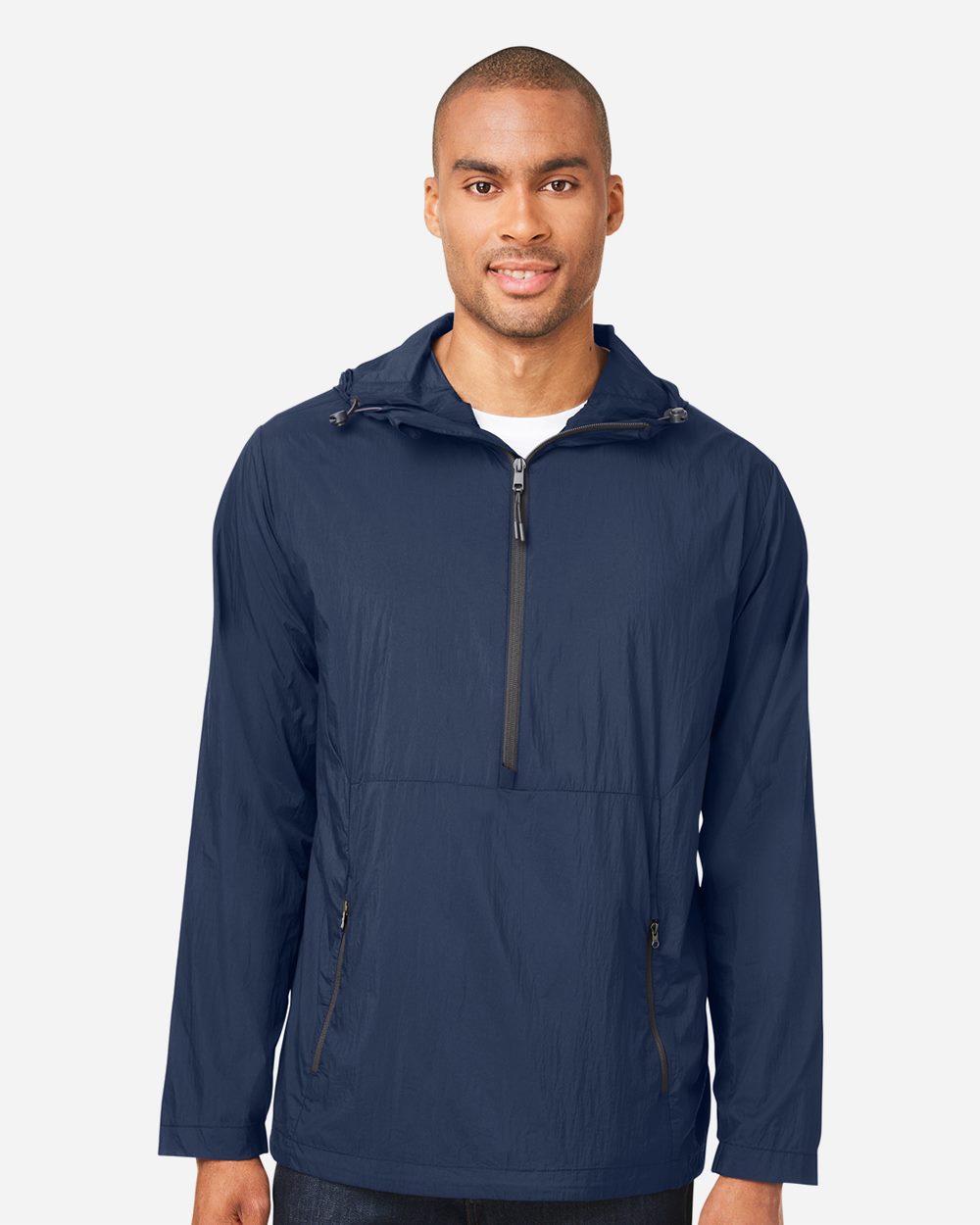North End Men's Aura Lightweight Packable Anorak NE810