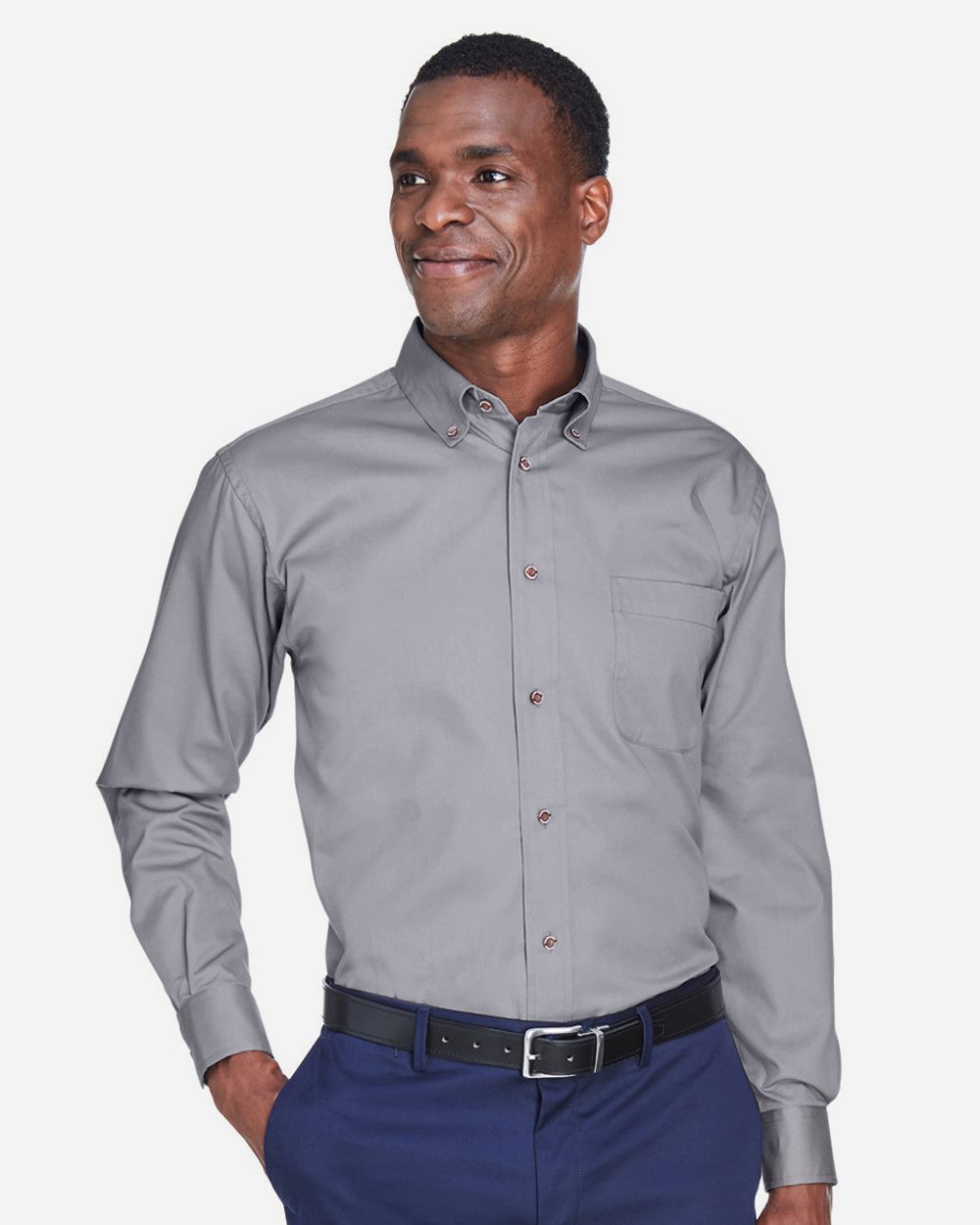 Harriton Men's Tall Easy Blend™ Twill Dress Shirt M500T