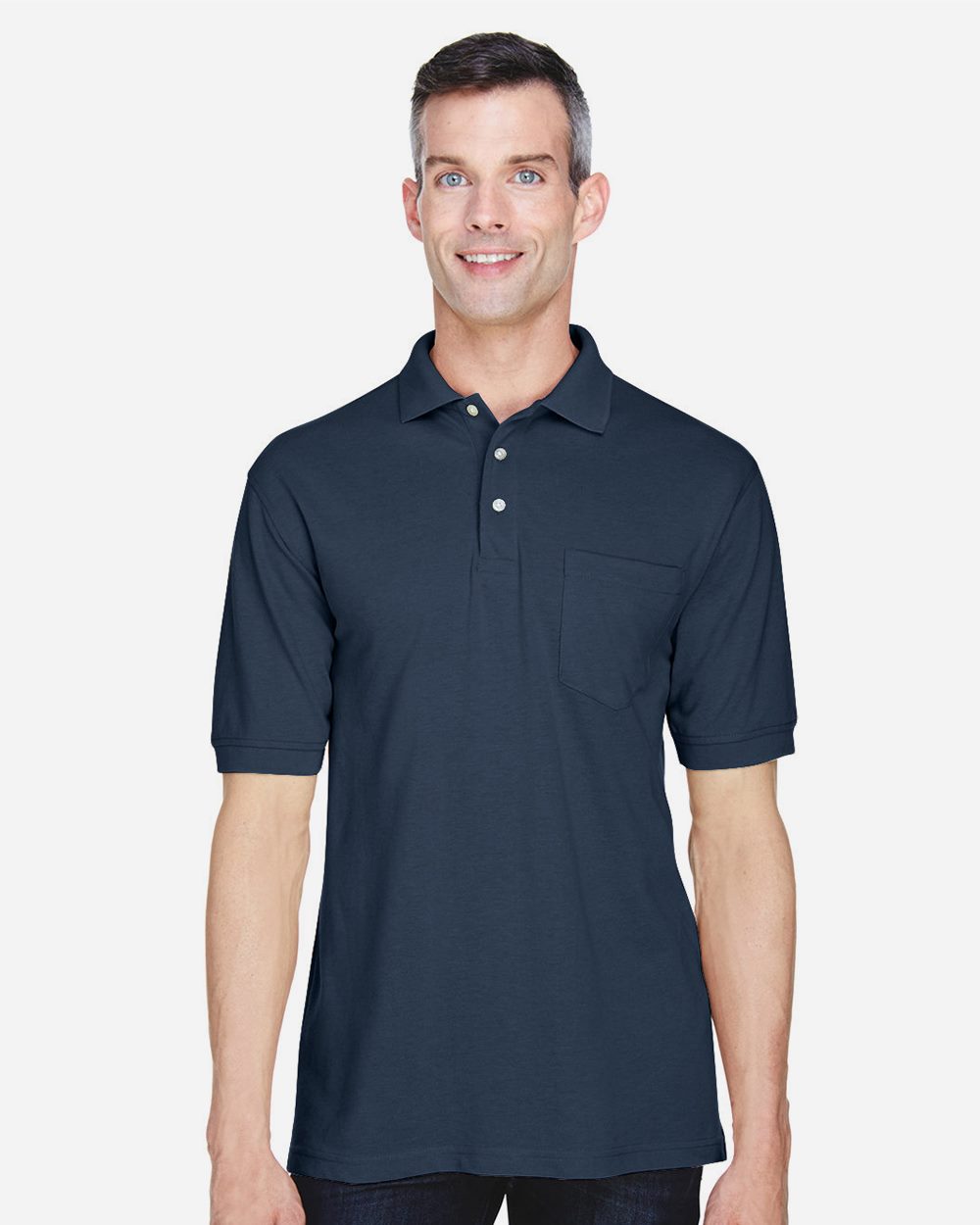 Harriton Men's Easy Blend™ Polo with Pocket M265P