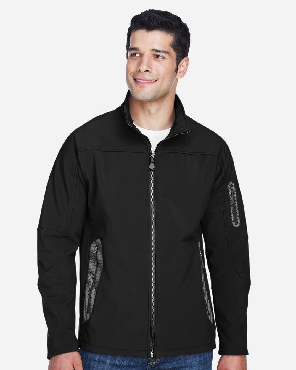 North End Men's Three Layer Fleece Bonded Shell Technical Jacket 88138