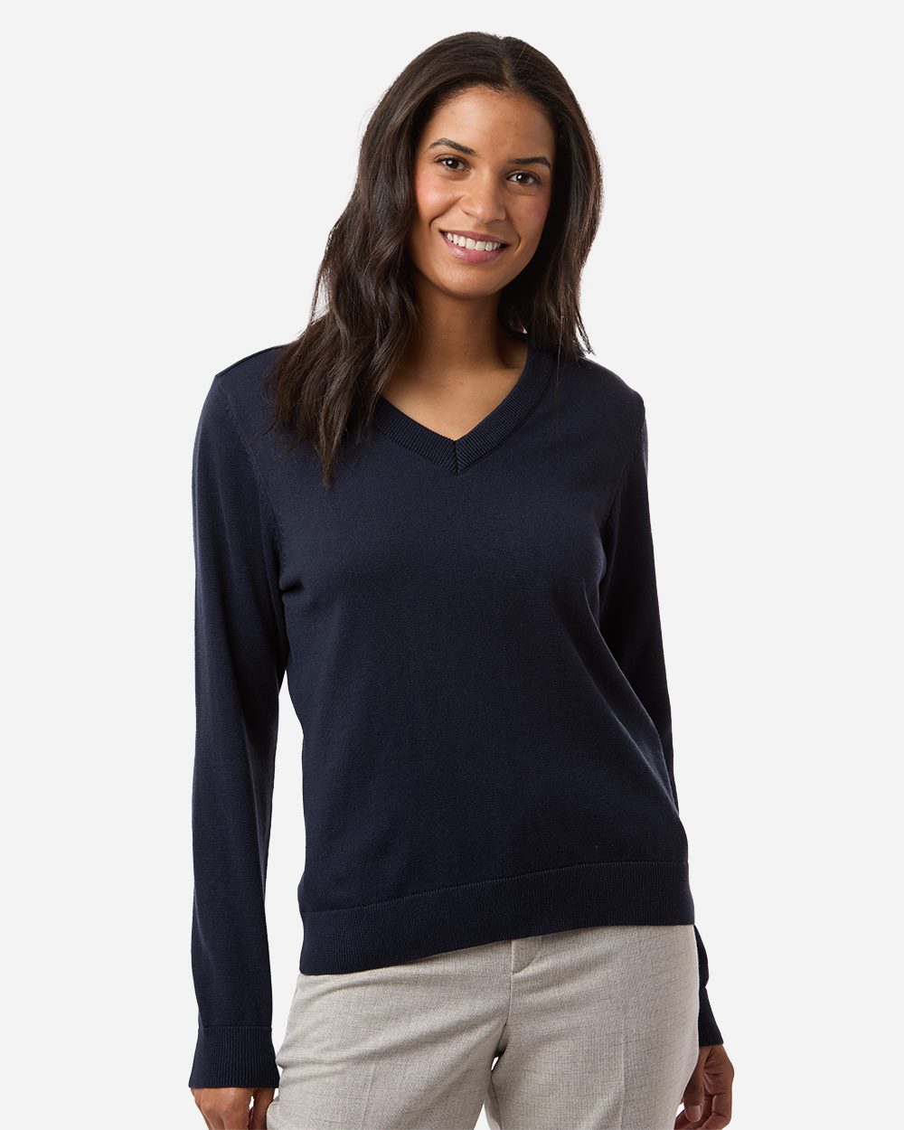 Devon & Jones Women's New Classics V-Neck Sweater DG445W