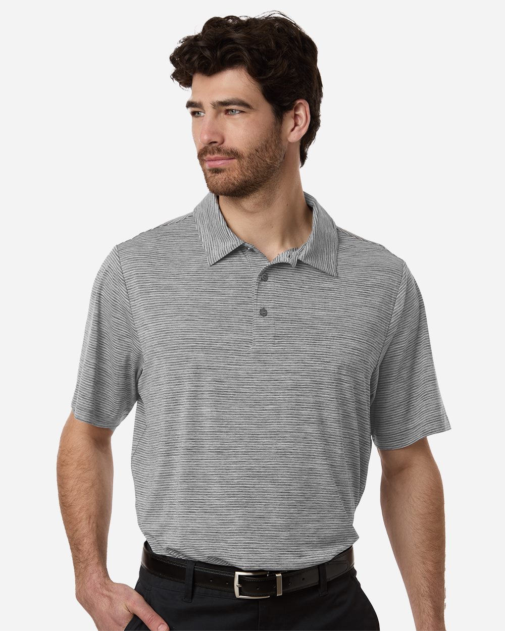 Team 365 Men's Relay Heathered Stripe Polo TT125