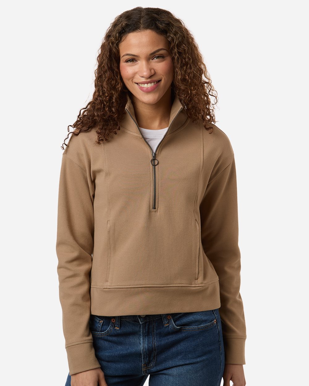 North End Women's Mantra Half-Zip Ottoman Pullover NE220W