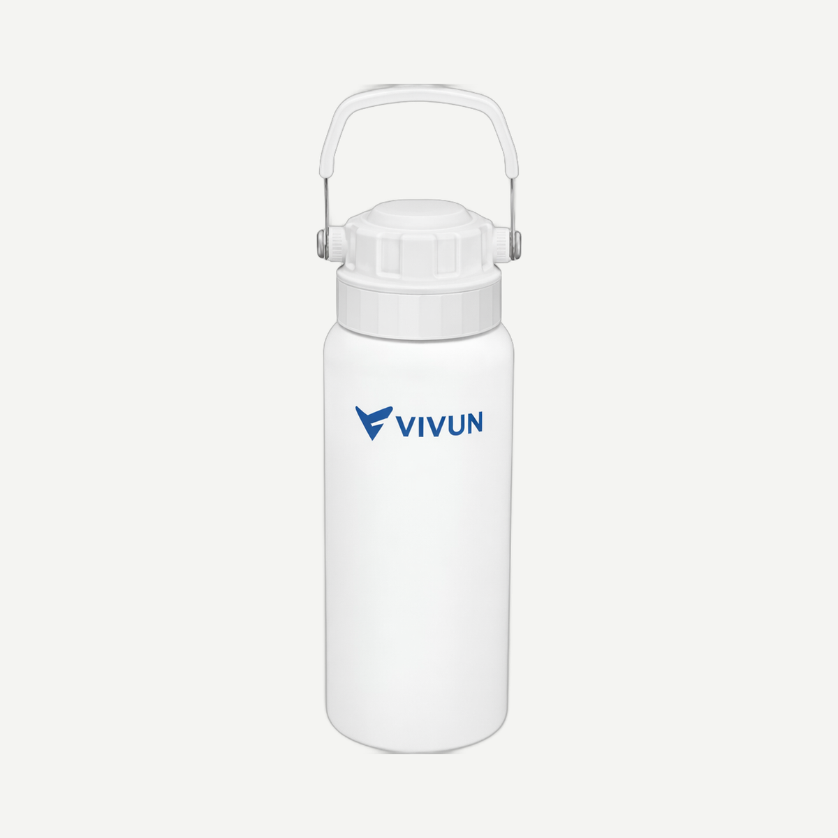 34oz Dual Top Water Bottle - White | Limitless Toronto
