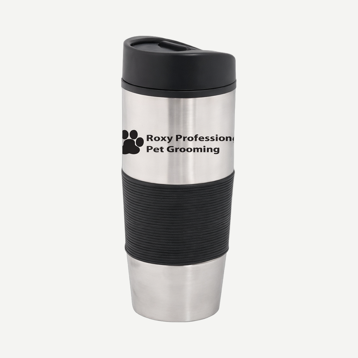 500 ml (17 oz) Stainless Steel Travel Tumbler - Black/Silver | Limitless Toronto