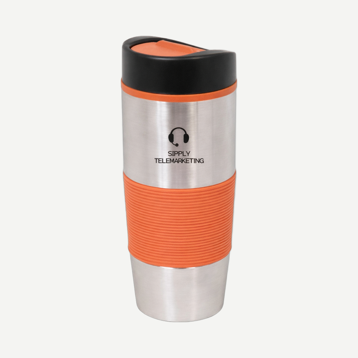 500 ml (17 oz) Stainless Steel Travel Tumbler - Orange/Silver | Limitless Toronto
