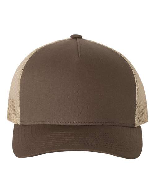 YP Classics Five-Panel Retro Trucker Cap 6506