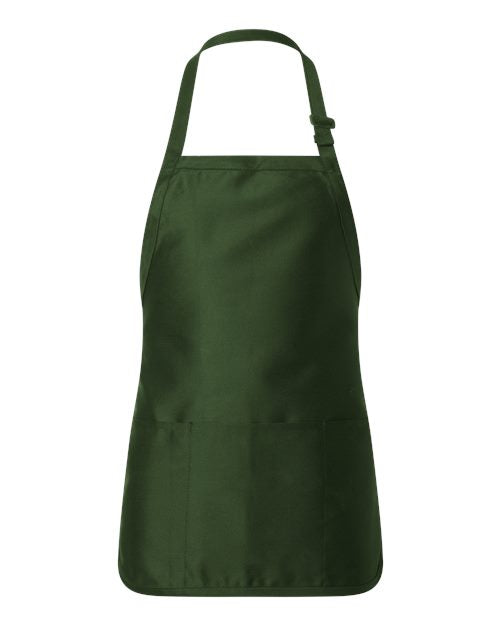 Q-Tees Full-Length Apron with Pouch Pocket Q4250