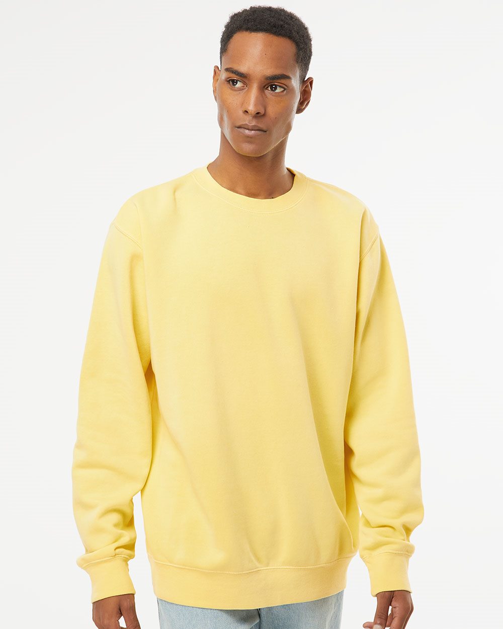 Independent Trading Co. Unisex Midweight Pigment-Dyed Crewneck Sweatshirt PRM3500