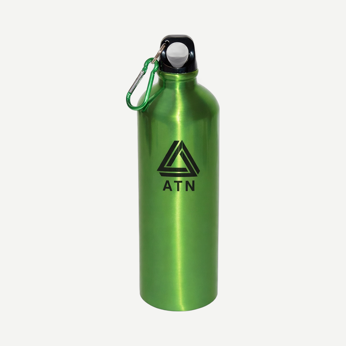 750 ml (25 oz) Aluminum Water Bottle With Carabiner - Lime Green | Limitless Toronto