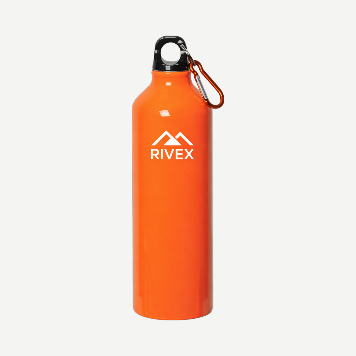 750 ml (25 oz) Aluminum Water Bottle With Carabiner - Orange | Limitless Toronto