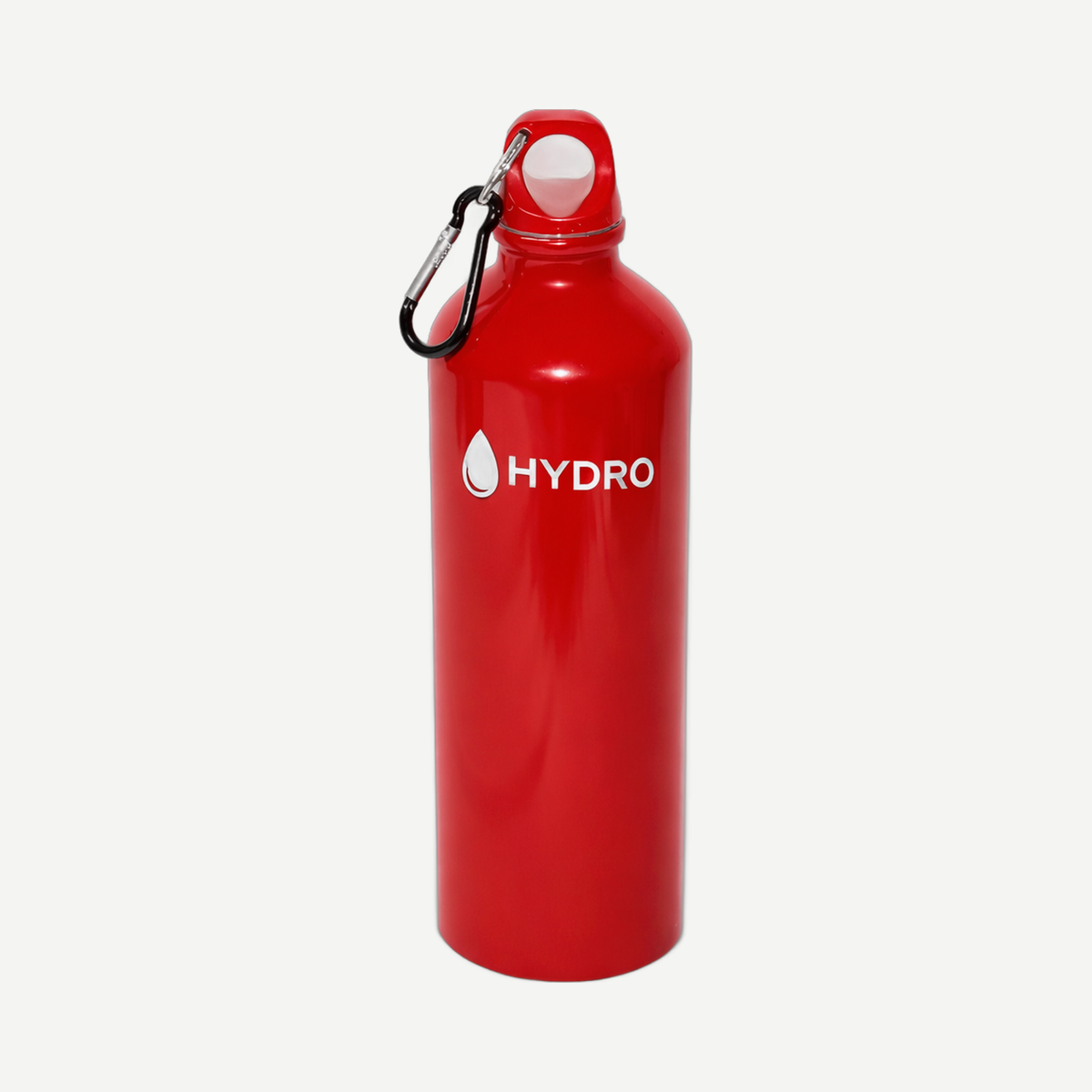 750 ml (25 oz) Aluminum Water Bottle With Carabiner - Red | Limitless Toronto