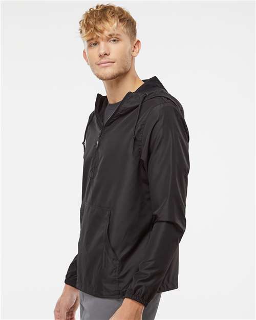 Independent Trading Co. Unisex Lightweight Quarter-Zip Windbreaker Pullover Jacket EXP54LWP