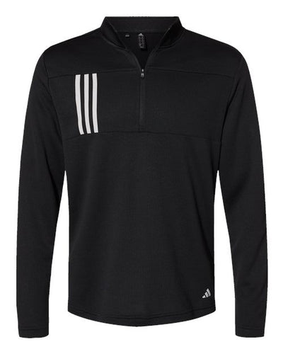 3-Stripes Double-Knit Quarter-Zip