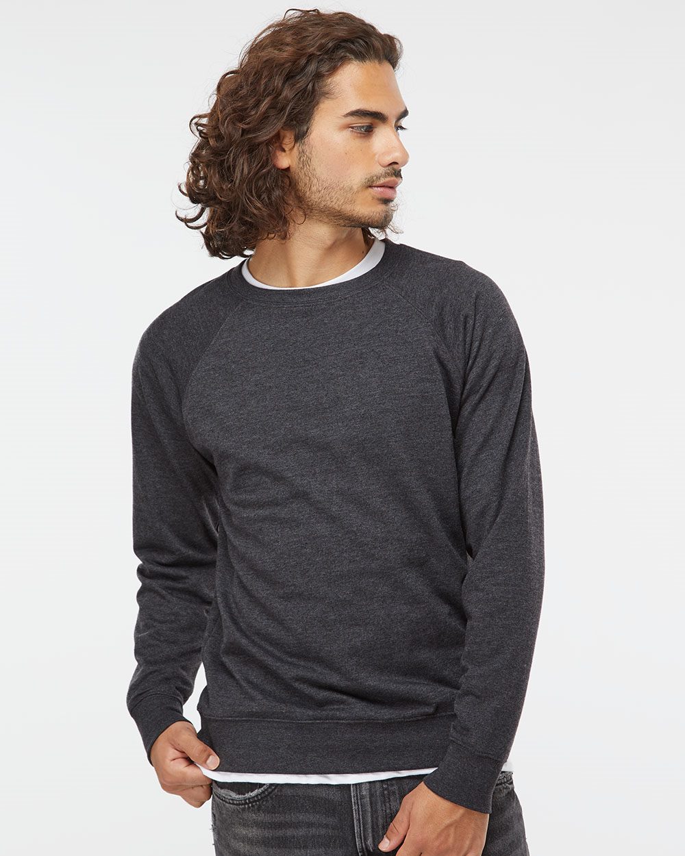 Independent Trading Co. Unisex Icon Lightweight Loopback Terry Crewneck Sweatshirt SS1000C