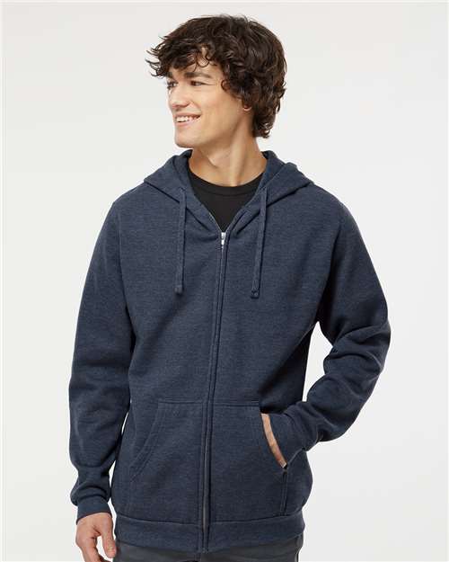 M&O Unisex Zipper Fleece Hoodie 3331