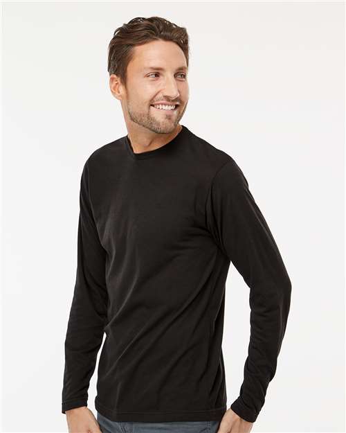 M&O Poly-Blend Long Sleeve T-Shirt 3520