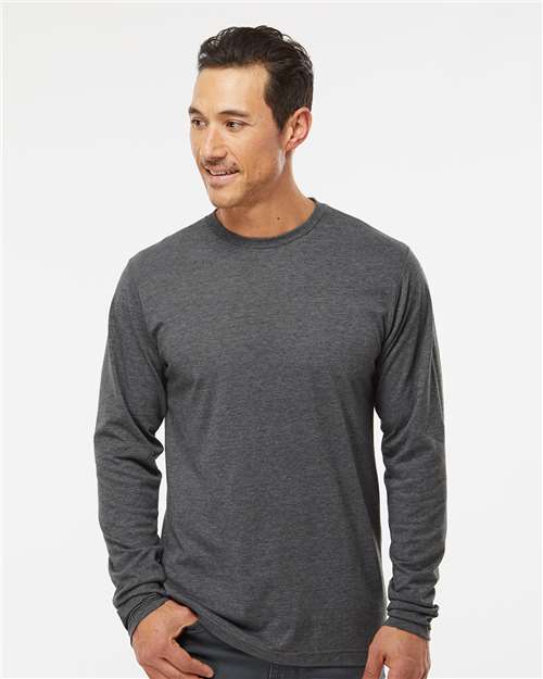 M&O Poly-Blend Long Sleeve T-Shirt 3520