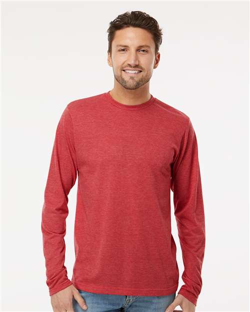 M&O Poly-Blend Long Sleeve T-Shirt 3520