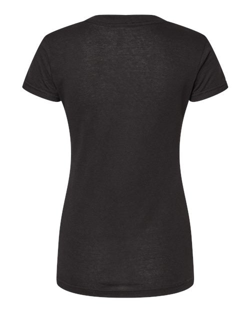 M&O Women's Deluxe Blend V-Neck T-Shirt 3542
