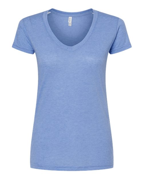 M&O Women's Deluxe Blend V-Neck T-Shirt 3542