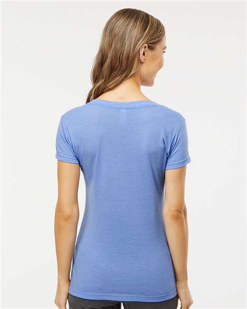 M&O Women's Deluxe Blend V-Neck T-Shirt 3542