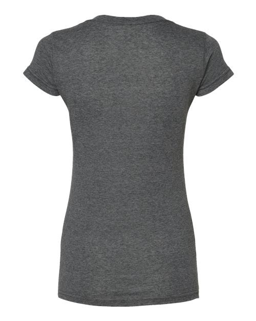 M&O Women's Deluxe Blend V-Neck T-Shirt 3542