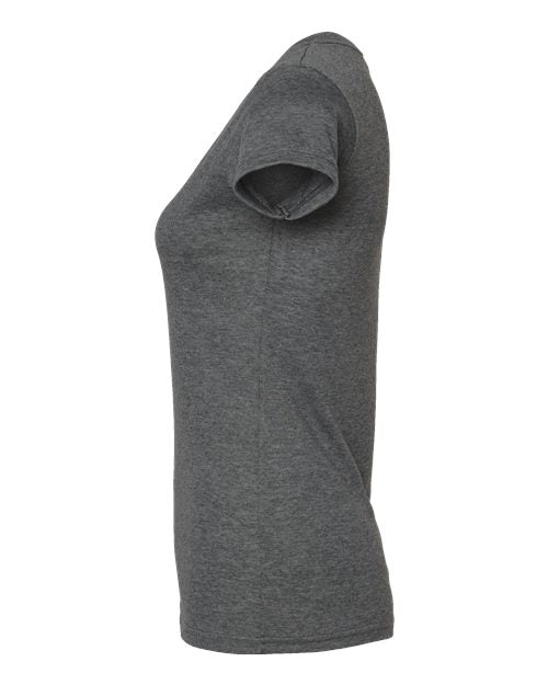 M&O Women's Deluxe Blend V-Neck T-Shirt 3542