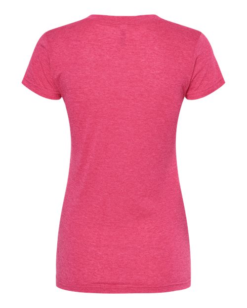 M&O Women's Deluxe Blend V-Neck T-Shirt 3542