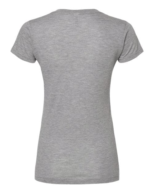 M&O Women's Deluxe Blend V-Neck T-Shirt 3542