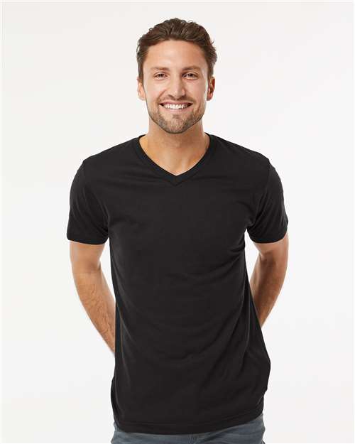 M&O Deluxe Blend V-Neck T-Shirt 3543
