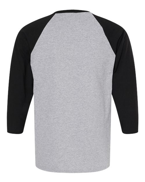 M&O Raglan Three-Quarter Sleeve Baseball T-Shirt 5540