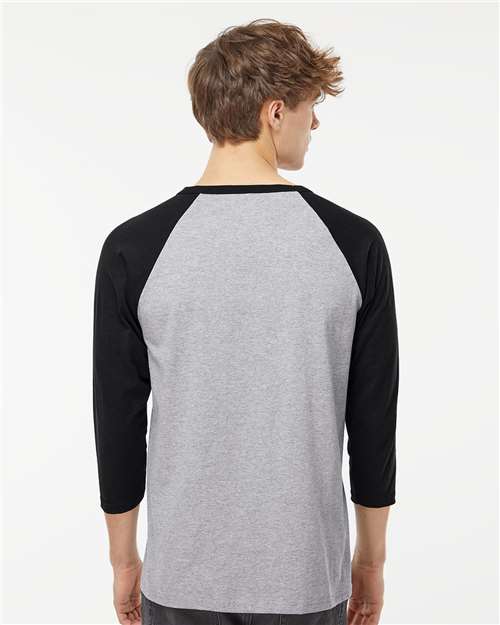 M&O Raglan Three-Quarter Sleeve Baseball T-Shirt 5540