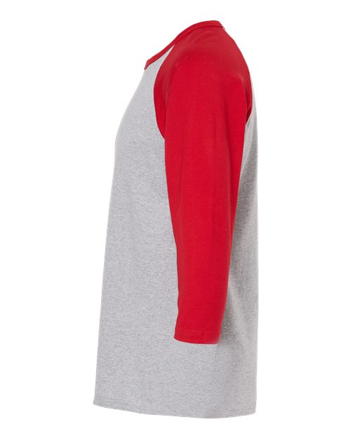 M&O Raglan Three-Quarter Sleeve Baseball T-Shirt 5540
