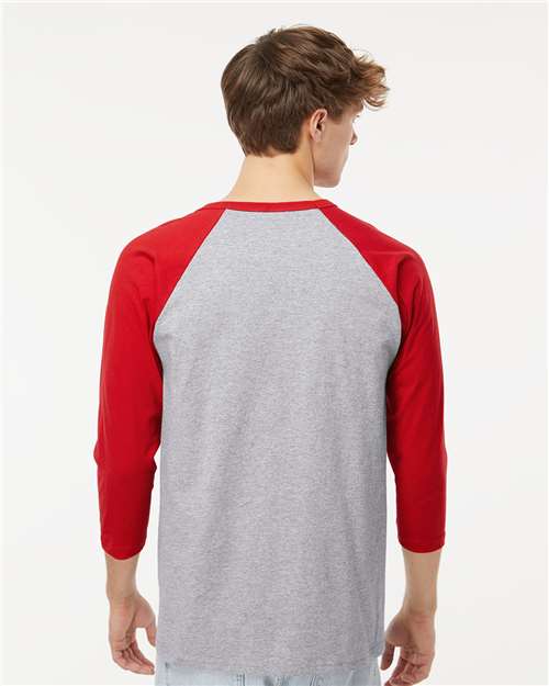 M&O Raglan Three-Quarter Sleeve Baseball T-Shirt 5540