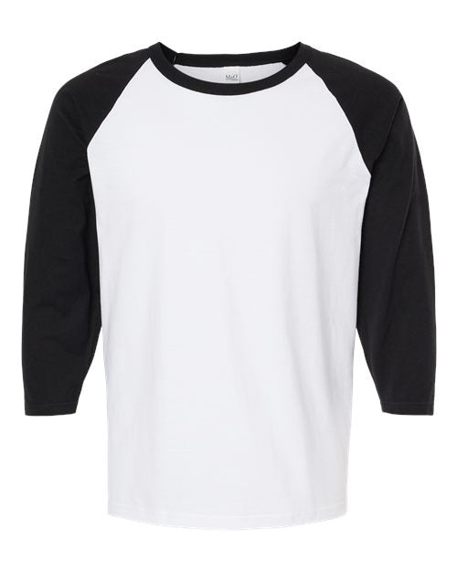 M&O Raglan Three-Quarter Sleeve Baseball T-Shirt 5540