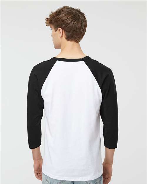 M&O Raglan Three-Quarter Sleeve Baseball T-Shirt 5540