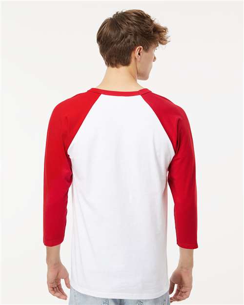 M&O Raglan Three-Quarter Sleeve Baseball T-Shirt 5540