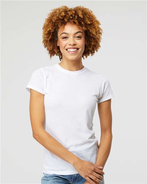 M&O Women's Deluxe Blend T-Shirt 3540