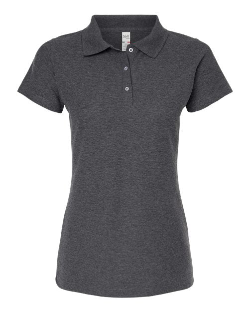 M&O Women's Soft Touch Polo 7007