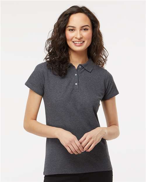 M&O Women's Soft Touch Polo 7007