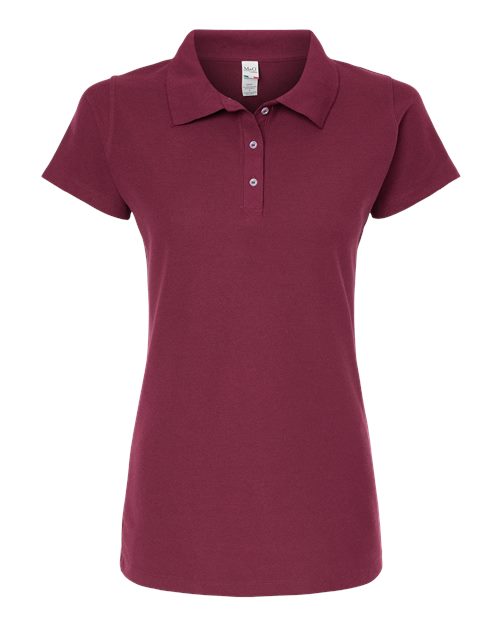 M&O Women's Soft Touch Polo 7007