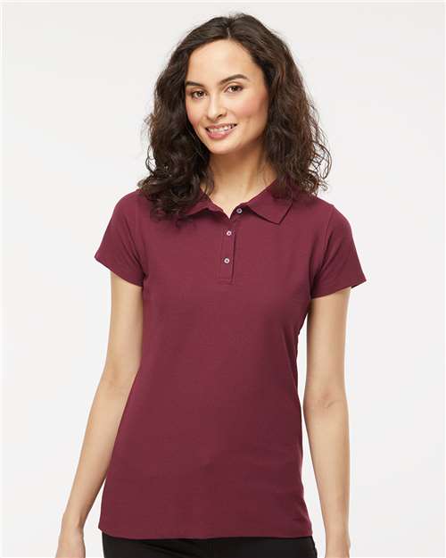 M&O Women's Soft Touch Polo 7007
