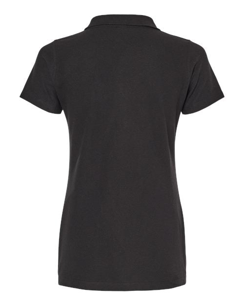 M&O Women's Ringspun Pique Polo 7600