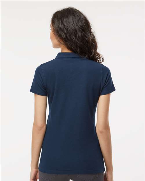 M&O Women's Ringspun Pique Polo 7600