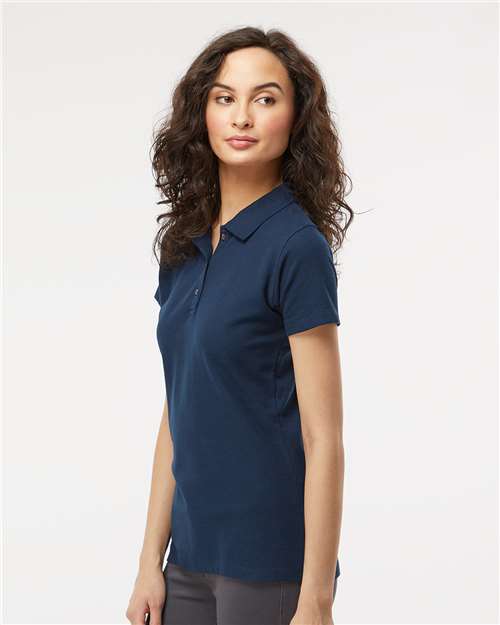 M&O Women's Ringspun Pique Polo 7600
