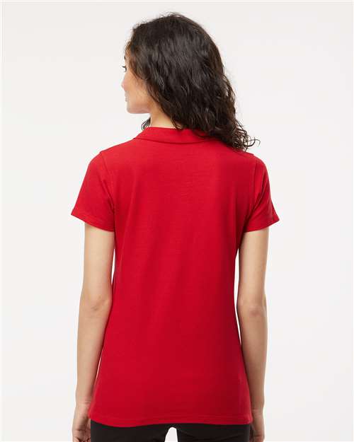 M&O Women's Ringspun Pique Polo 7600