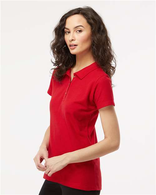 M&O Women's Ringspun Pique Polo 7600